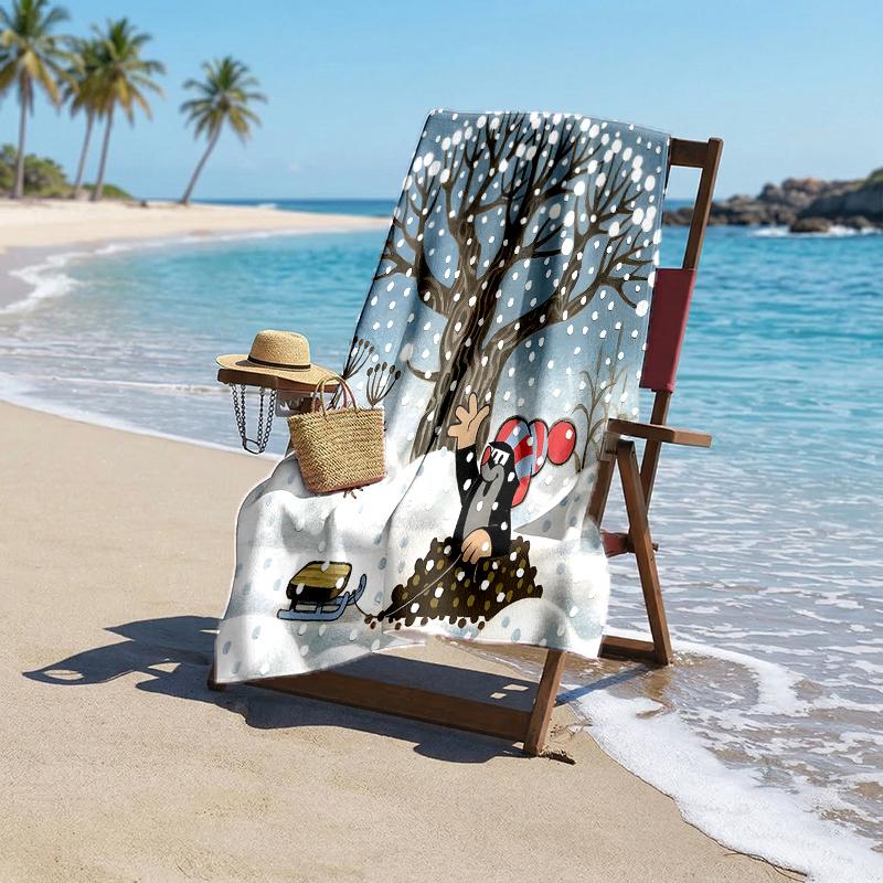 Krtecek Fashion Beach Towel: Ideal for Summer Adventures Soft, absorbent and quick drying suitable for swimming and bathing