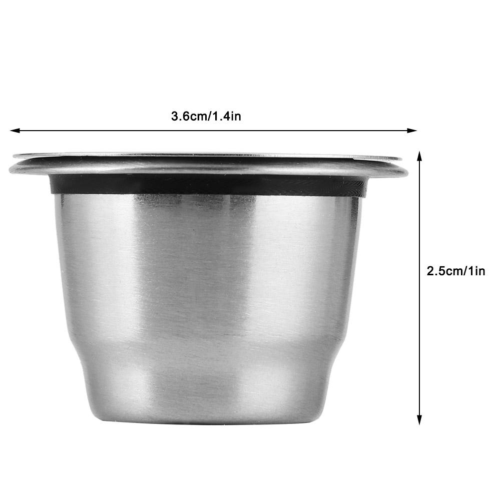 Многоразовая кофейная капсула из нержавеющей стали, многоразовый фильтр для машины, экологичная и устойчивая к ржавчине, с легко моющимся дизайном