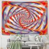 Psychedelic Whirlpool Tapestry Wall Hanging Bohemian Hippie Abstract Science Fiction Colorful Carpet Beach Towel Bedroom Decor