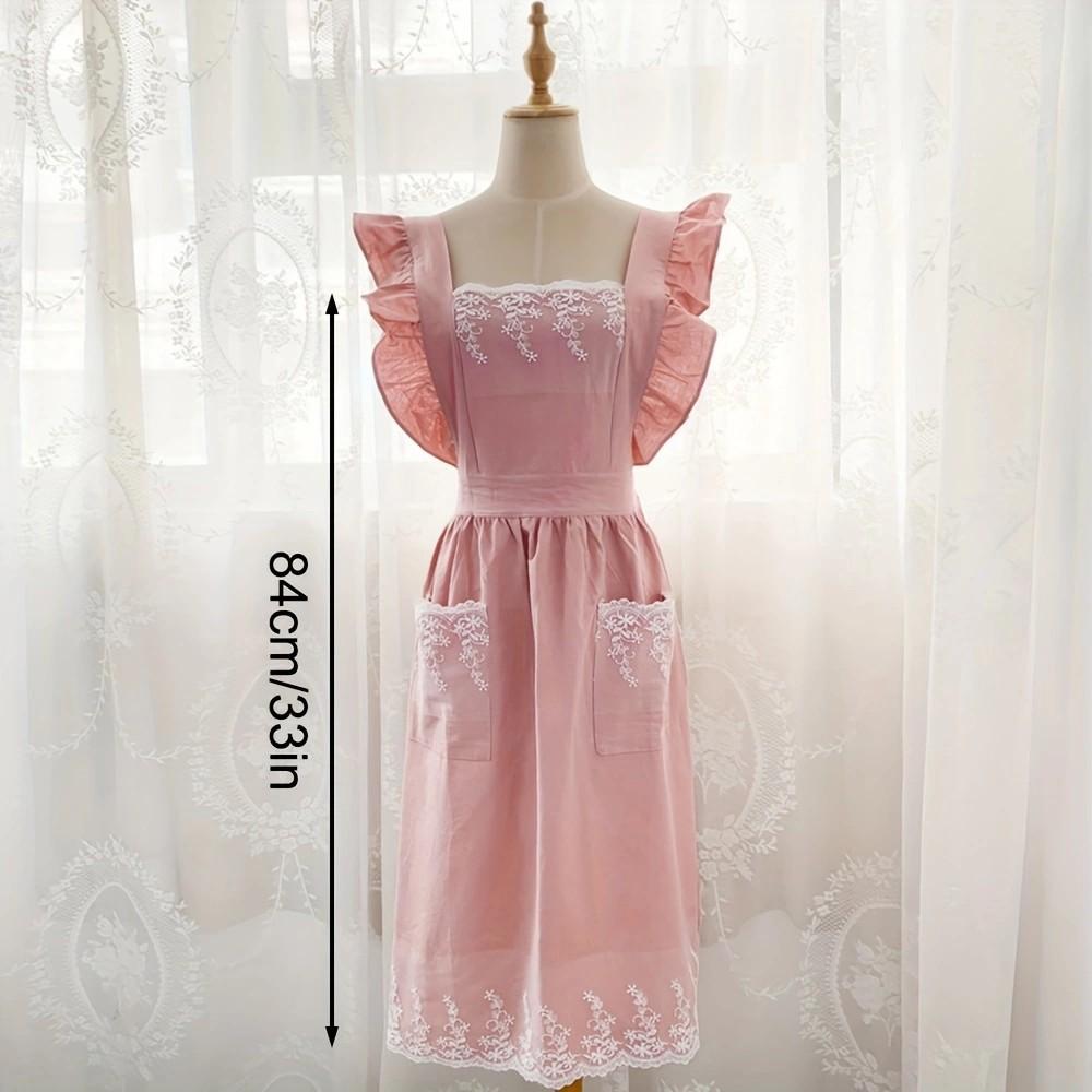 1 шт. Фартук из чистого хлопка для дома, цветочный дизайн, японский стиль, садовый комбинезон, принцесса, женский, на все тело, для цветочного магазина, лето