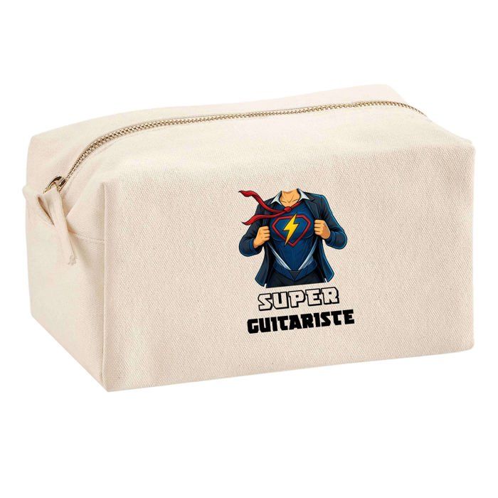Trousse multifonction Super Guitariste Femme Cadeau Anniversaire Noël Collègue Idée Original | Trousse Scolaire Fournitures Bureau