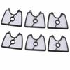 6PCS Cotton Leaf Blower Air Filter White Air Filter Part for Jonsered 125B BX BVX B2126