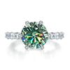 Bague Ringen 2026 Новый 925 Серебро 5 Карат Огненный Разрез Аврора Шесть Лапок Кольцо Женское Богатая Женщина Старшее Кольцо