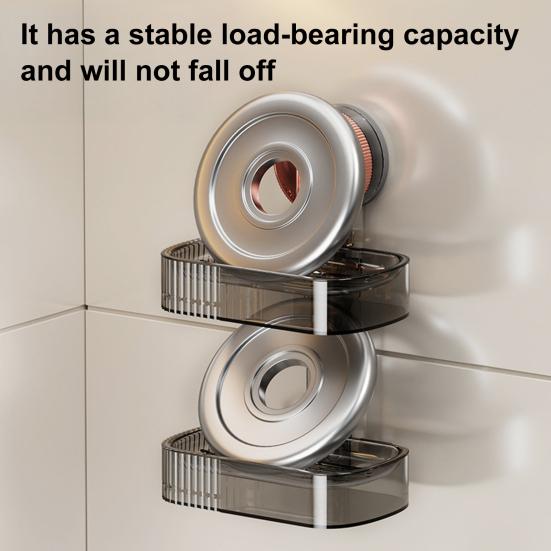 Настенный держатель для мыла на присоске, сверление не требуется, простая установка, влагостойкий держатель для мыла, органайзер для ванной комнаты