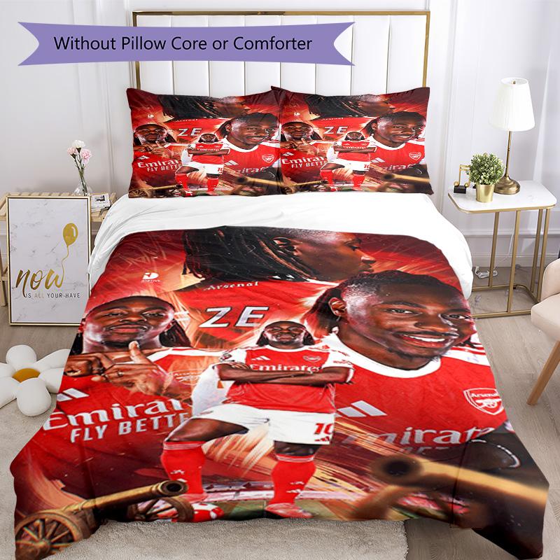 Arsenal Football Player Bedding Set Design for Playroom Machine Washable Christmas Gift