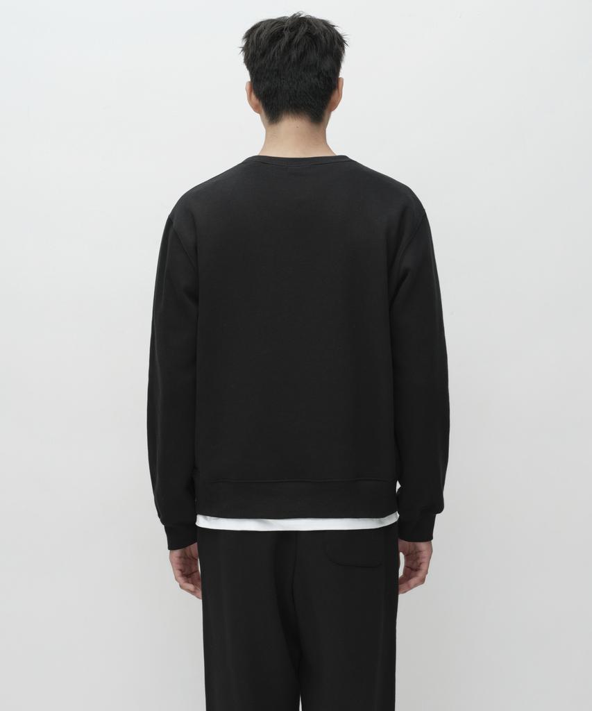 MUSINSA STANDARD Brushed Sweatshirt [Black]