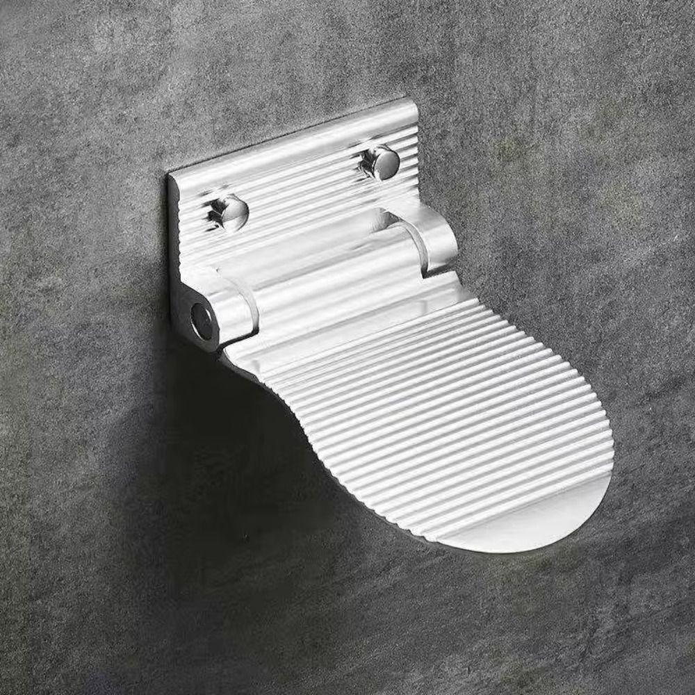 Aluminum Zinc Zinc Alloy Bathroom Pedals Foldable Bathroom Footrest Shower Footstool Pregnant Women