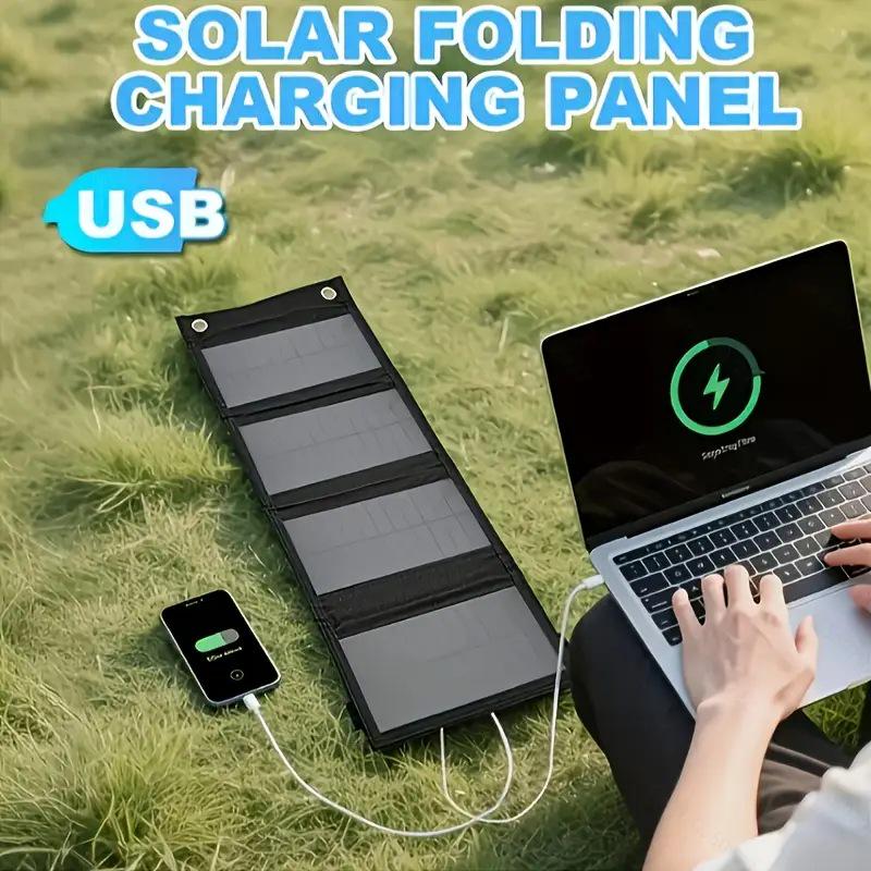 10W Portable Solar Charger Folding Panel for Outdoor Camping and Mobile Devices
