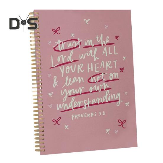 Христианский блокнот с катушкой ниток Религиозный журнал Женский блокнот для изучения Библии Церковные духовные события Христианские канцелярские принадлежности