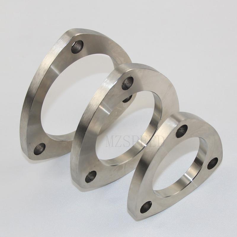 304 Stainless Steel flange universal 51mm 63mm 76mm welded 3-hole movable flange Used for Automobile exhaust pipe and equipment