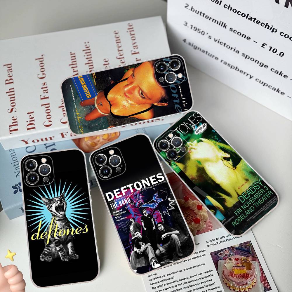 Альтернативная метал-группа Deftones Чехол для телефона Для IPhone 11 13 16 12 17 14 15 Pro Max Plus Мягкая прозрачная задняя крышка Coque