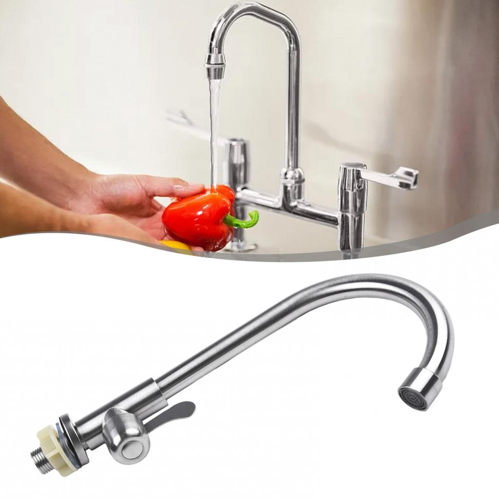 Faucet For Kitchen Save Water Silver Single Cold Water