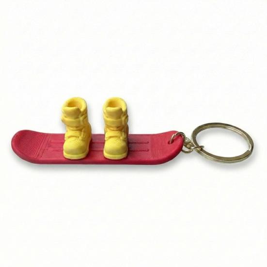Keychain Pendant 3D Ski Boots Snowboard Charm Key Holder Outdoor Enthusiasts Ski Pendant Car Bag Charm