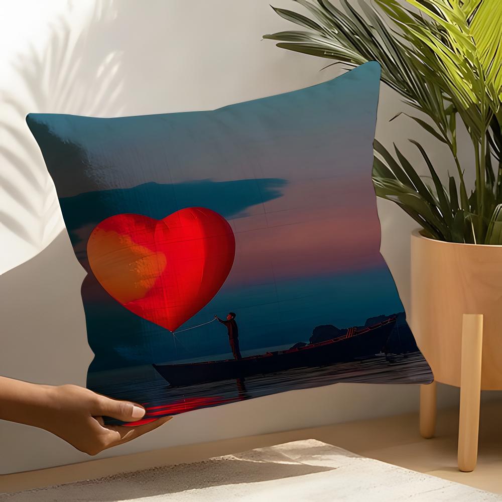 Creative Heart Stealing Theme Pillow Case Home Living Room Decoration Linen Pillow Cases Cushion Cover