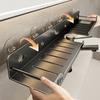 Wall Mounted U-Shaped Storage Rack No-Drill Kitchen Floating Shelf Organizer  Vanity Storage