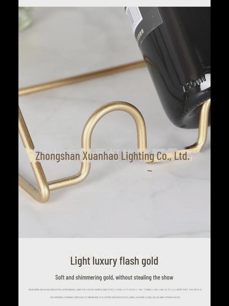 Стильная стойка для хранения вина из железной проволоки на несколько бутылок для бара или стола