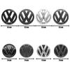 VW GTI GOLF 2026 Hot For VOLKSWAGEN VW Cup Holders 120mm 110mm VW Car Logo Emblem Hood Front And Rear Tail Mark Rear Badge Repla
