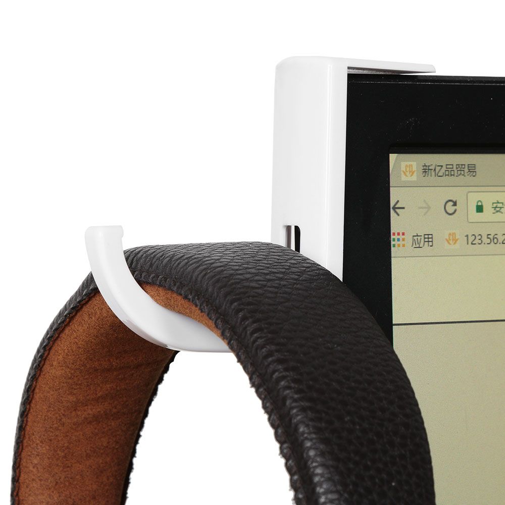 New Household Convenience Monitor Holder Plastic Stand Headphone Hook Earphone Accessories