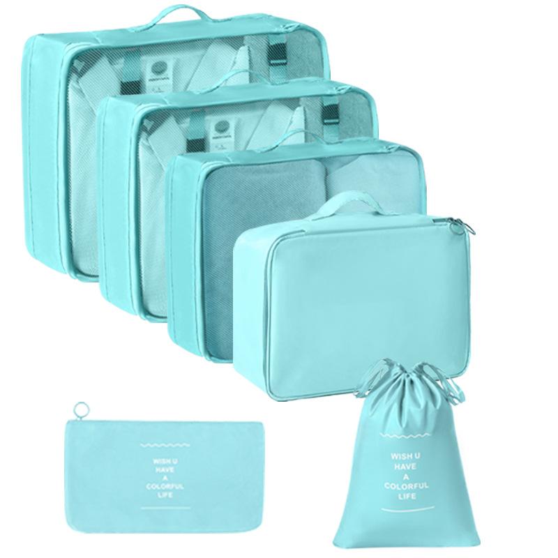6/7/8/9/10 шт. Набор дорожных органайзеров для хранения сумок для чемоданов, набор кубиков, чехлов, переносных чемоданов, одежды, обуви, аккуратных складных мешочков