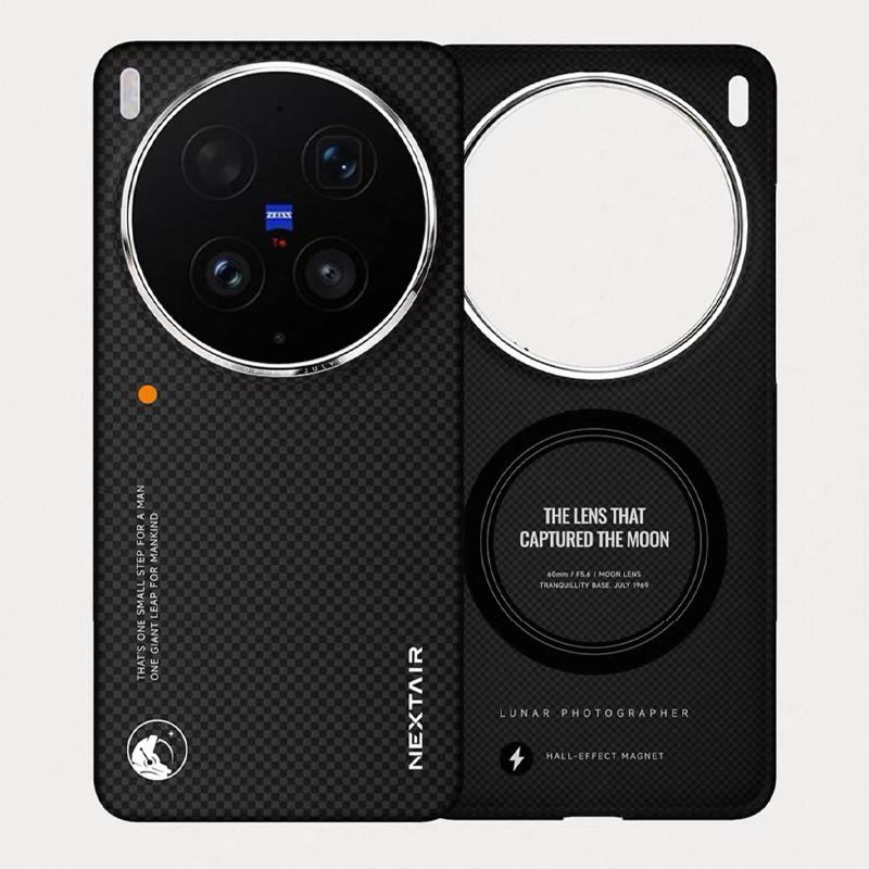 Чехол NEXTAIR из углеродного волокна для Vivo X300 Ultra, задняя крышка-чехол из кевлара с поддержкой беспроводной зарядки для VIVO X300 ULTRA
