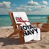 Royal Navy Fashion Beach Towel: Ideal for Summer Adventures Soft, absorbent and quick drying suitable for swimming and bathing