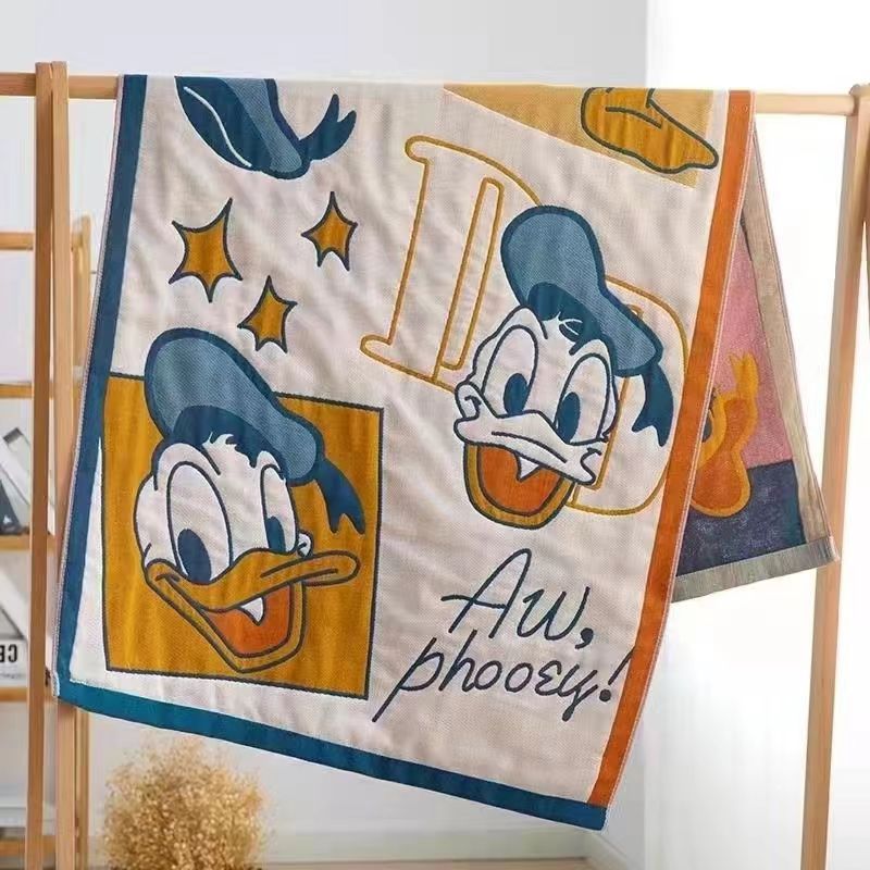 Gauze Cotton Pure Towel Bath Men And Women Soft Cotton Quickdrying Adult Children Cartoon Bath Towel Oversized Towel