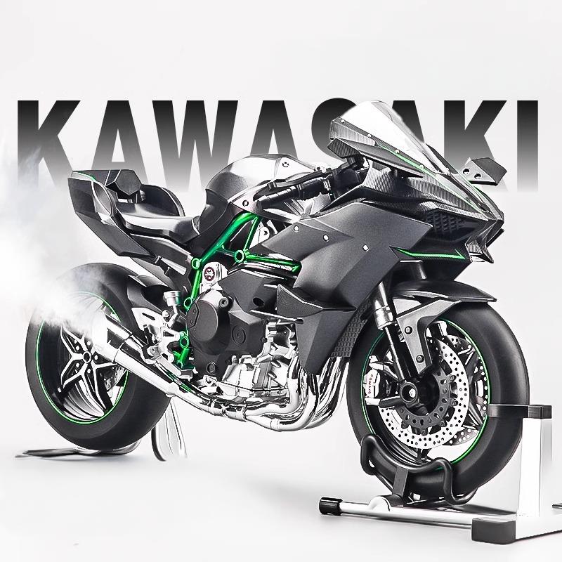 Спрей 1/6 Kavvasaki Racing Ninja 500 H2R Мотоцикл Симуляция Звука Света Форсаж Детский Подарок Коллекционная Ценность Дисплей