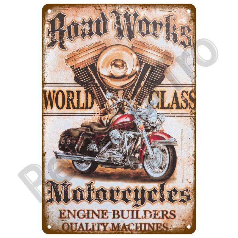 Плакат из жести Декоративные тарелки Наклейки на стену Паб Гараж Домашний декор Автозапчасти Винтажные Запчасти для автомобилей Сервис Металлическая вывеска Искусство