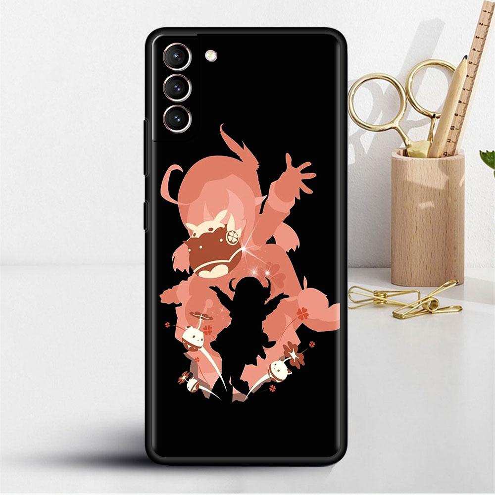 Чехол для Samsung Galaxy S20 S22 Ultra S21 FE S10 S9 Plus Note 20 10 Lite 9, мягкий чехол для телефона в виде ракушки, аниме Genshin Impact Cool