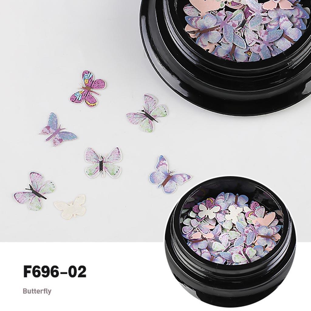 Nail Butterfly Patch Sequins Shaped Jewelry Butterfly Nail Decal Sticker Dried