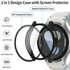 Tempered Glass+ PC Cover for Samsung Galaxy Watch 7 6 5 4 44mm 40mm All Coverage Protective Bumper Case Galaxy Watch Accessories