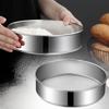 Round Mesh Flour Sifter Silver Flour Sifting Sieve Durable Flour Sieve Kitchen Supplies