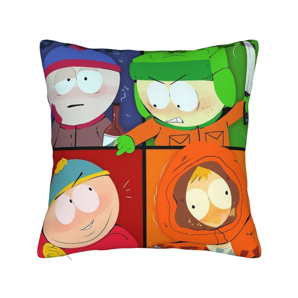 STAN KYLE CARTMAN KENNY Souths Parks Pillowcase Printing Cushion Cover Decoration Throw Pillow Case Cover Home Square cm