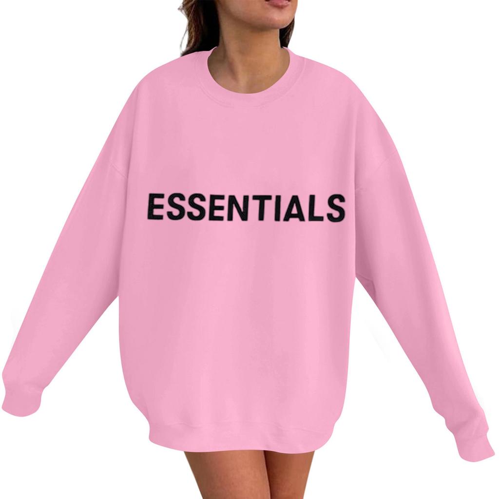 Унисекс Принт Круглый вырез Длинный рукав Свободный крой Длинный рукав Повседневный Длинный рукав Топ Толстовка