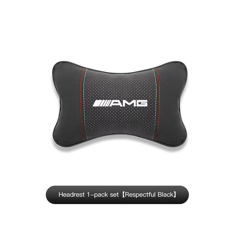 ZLLB1 AMG Car For Mercedes Benz AMG W203 W206 W220 W205 W211 W212...TireValve.Headrest/Lumbar Support Auto Neck Pillow Waist Cushion..