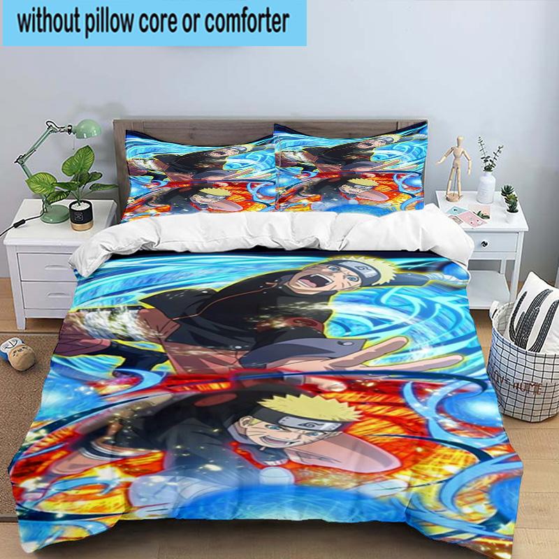 3PCS Ninja And Friends Collage 3pcs Bedding,Including 3PCS Duvet Cover And 2pcs Pillowcases Perfect for Christmas,Ideal for Bedroom, Dormitory