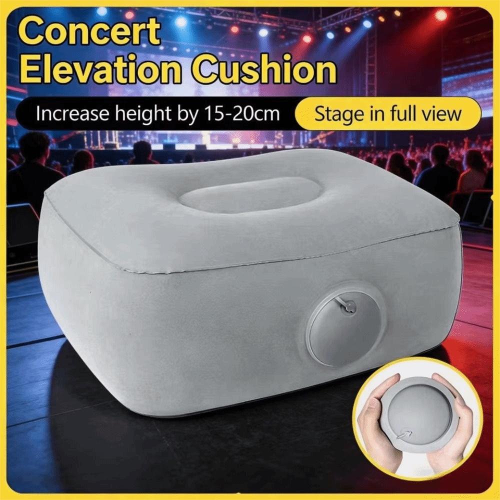 Надувное сиденье-бустер из плюшевой ткани, складной, для путешествий, нажимная подставка для ног, воздушная подушка для сиденья, для домашнего использования