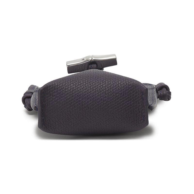 Longchamp Le Roseau Neck Hanging Bag Leather Card Holder Crossbody Shoulder Bag Women bags Berry-Purple 34180HPN645