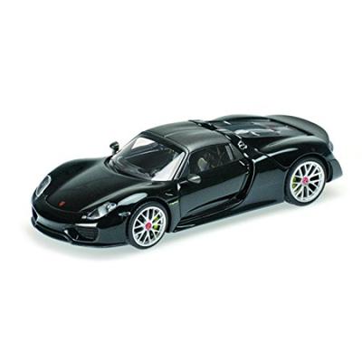 Minichamps Масштабная модель Porsche 918 Spyder Weissach Package 2015 Матовый черный 1/43