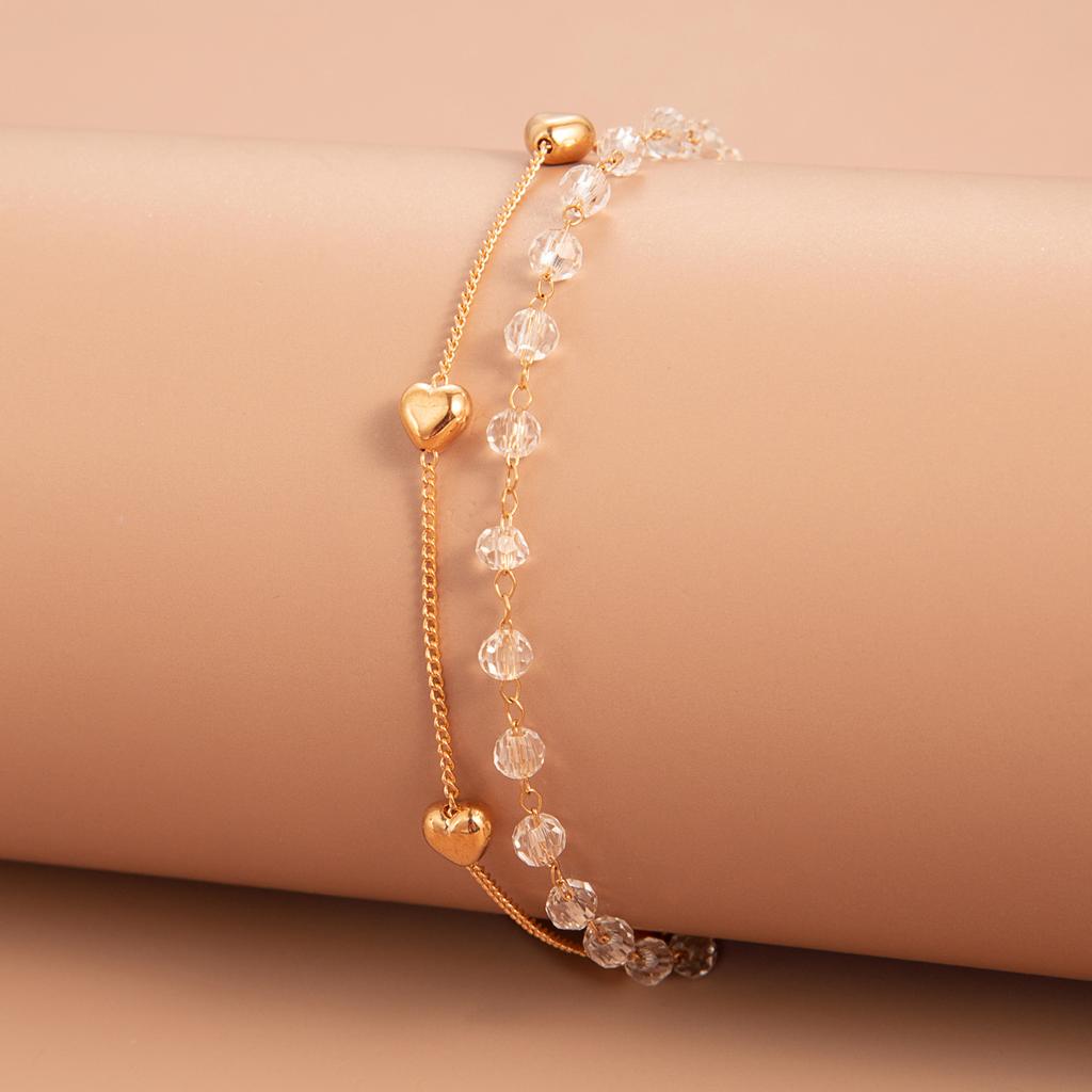 4Pcs/Set Geometric Charm Bracelets for Women Sunflower Thick Gold Bangles Bracelets Set Simple Wrist Chain Lady Boho Accessories