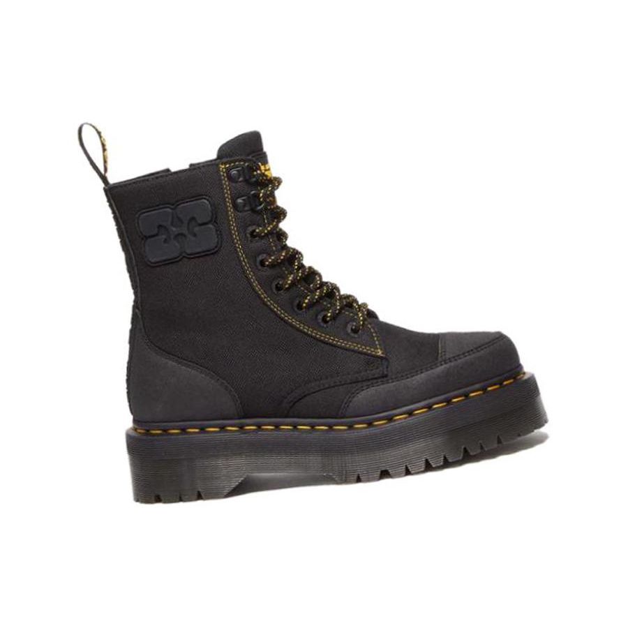 GANNI X Dr. Martens Jadon Platform Boot Extra Tough Unisex Sneakers Black 31794001
