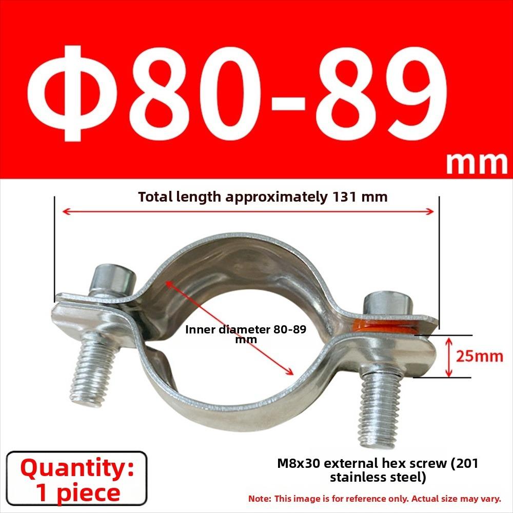 1Pcs Thickened Flat Clamp Pipe Hanger Bracket Clamp Tube Support Clip for Plumbing Support