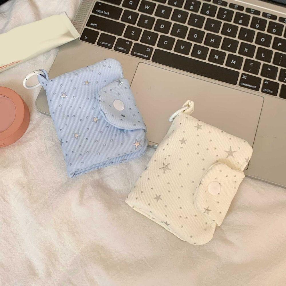 Zipper Star Sequins Card Bag Multi layer Coin Purse Portable ID Card Holder Travel