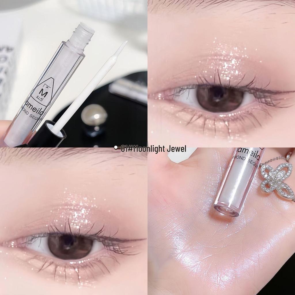 Жидкие тени для век Lameila со сверкающими блестками — придайте глазам яркость и подчеркните их одним цветом.