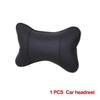 Подушки для шеи автомобиля, двусторонние из искусственной кожи, 1 шт. в упаковке, подголовник для облегчения боли в голове, универсальная автомобильная подушка с наполнителем из волокна