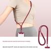 Регулируемый кроссбоди шнурок для мобильного телефона с прочной прокладкой из нержавеющей стали и полиэстеровым ремешком против потери