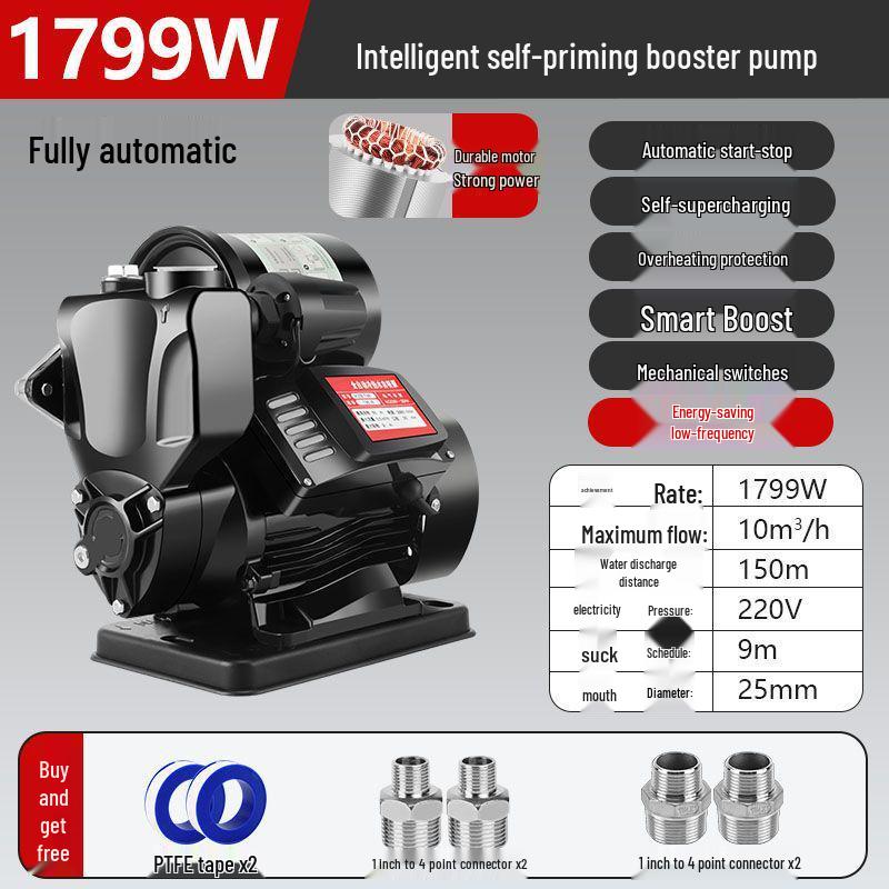 Smart 220V Home Booster Pump for Tap Water & Solar Heater Pressurization