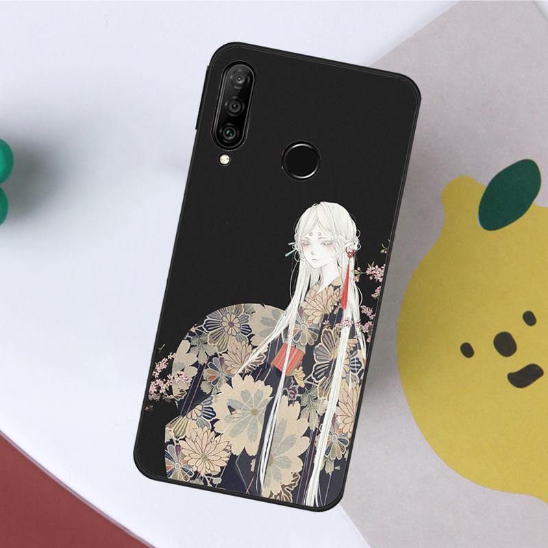 Японское искусство Татуировка Кимоно Для Huawei Nova 5T 9 10 SE 7i 8i 11i 12i Y60 Y61 Y70 Y72 Y73 Y90 Y91 P20 P40 P30 Lite Чехол