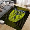 Beitar Jerusalem Football Club2 Flannel Pattern Square Carpet,Area Rug,Carpet Rug for Living Room Bedroom Sofa Playroom Decor,Non-slip Floor Mat