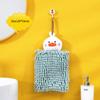 Kitchen and Bathroom Hand Towels Hanging Chenille Absorbent and Quick-drying Cartoon Cute Towels Household Cleaning Towels